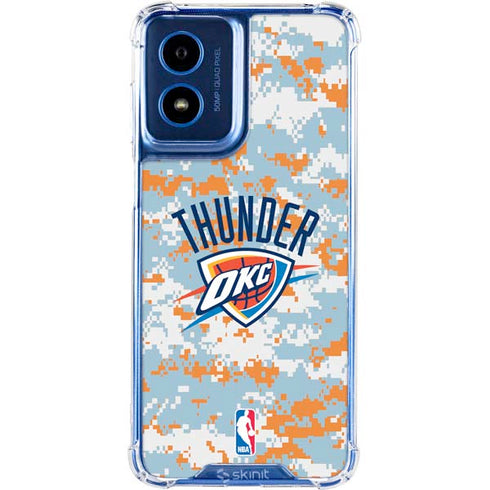 NBA Oklahoma City Thunder Digi Camo Moto G 5G (2024) Clear Case